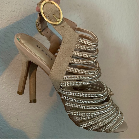 Crystal Nude High Heels (DSW) - Picture 1 of 6